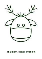 Lustige Weihnachtskarte, merry christmas