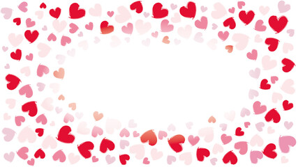 ハートマークの背景イラスト