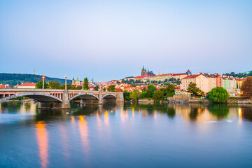 Fototapeta na wymiar Old town of Prague with the famous Prague's castle. Czech Republic