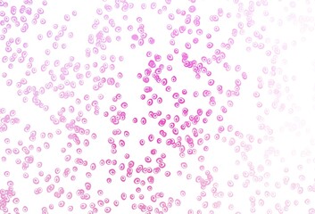 Light Pink vector backdrop with dots.