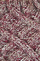 colored knitted warm wool texture or background close-up