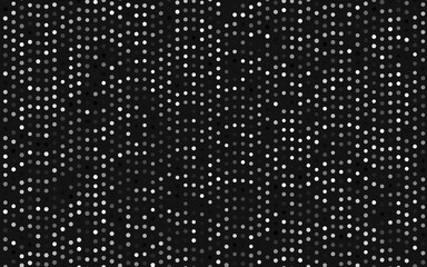 Dark Silver, Gray vector backdrop with dots. Blurred decorative design in abstract style with bubbles. Pattern of water, rain drops.