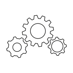 set of gears business symbol teamwork vector illustration EPS10