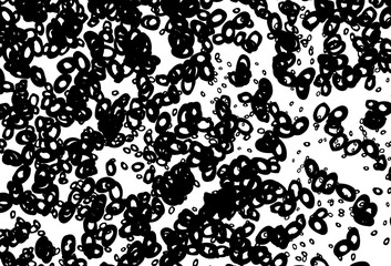 Black and white vector layout with circle shapes.