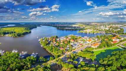 Ilawa - a city located in the Iława Lake District, on the longest lake in Poland - Jeziorak
