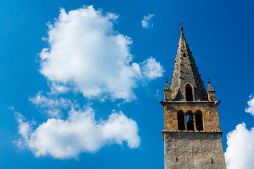 Fototapeta na wymiar Saint Pons Church, Ubaye Valley, Vallée de l'Ubaye, Alpes Haute Provence, France, Europe