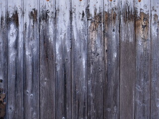 A the texture of the wood. A kind of vintage painted wall at Pesmes a small village in Burgundy.
