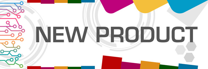 New Product Colorful Circuit Left Random Shapes 