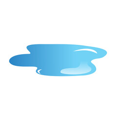 Water spill puddles icon vector isolated on white background. Water spill puddles for logo and design template. Water spill puddles vector	