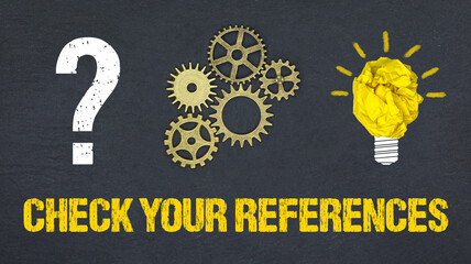 Check Your References 