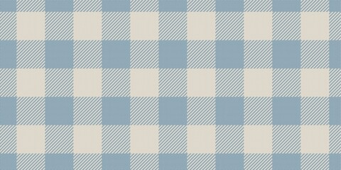 blue and beige pale colors fabric texture of traditional checkered gingham repeatable ornament for plaid, tartan, tablecloths, shirts, clothes, dresses, bedding - 398696301