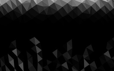 Light Silver, Gray vector abstract polygonal texture. Brand new colorful illustration in with gradient. Polygonal design for your web site.