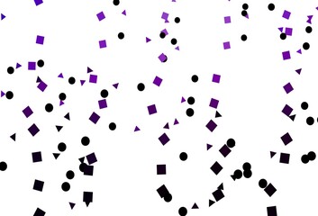 Light Purple vector cover in polygonal style with circles.