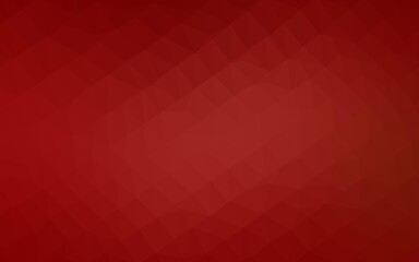 Light Red vector low poly texture. Triangular geometric sample with gradient.  Brand new design for your business.