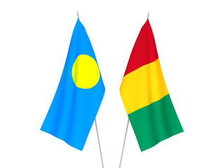 Guinea and Palau flags