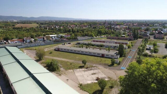 Flight  above spinelli barracks in Mannheim
