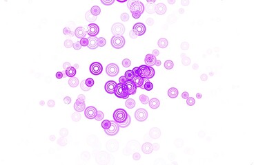 Light Pink vector background with spots.