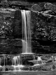 waterfall in the mountains