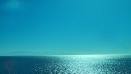 blue sea and sky