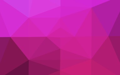 Fototapeta premium Light Pink vector blurry triangle template. Geometric illustration in Origami style with gradient. Elegant pattern for a brand book.