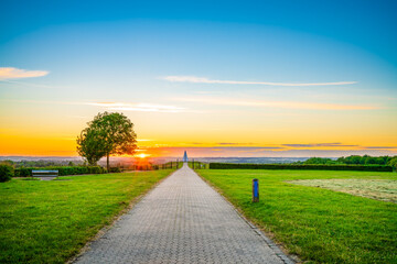 Campbell park at sunrise in Milton Keynes 