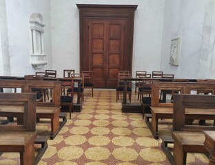 Interior of catholic church