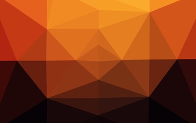 Dark Red, Yellow vector blurry triangle pattern. Modern geometrical abstract illustration with gradient. Polygonal design for your web site.