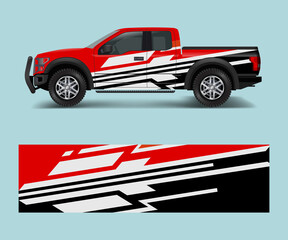 Obraz premium Abstract modern graphic design for truck and vehicle wrap and branding stickers