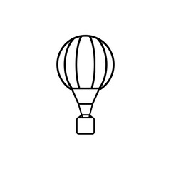 balloon icon on white background. Vector illustration in flat cartoon design. Use for webpage, banner, poster, app, graphic. 