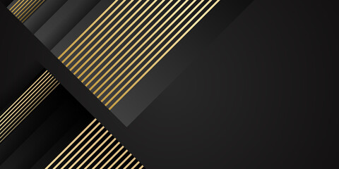 Gold black abstract background