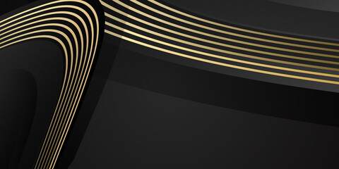 Vector Black and Gold Design Templates Background 