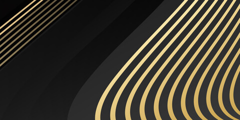 Fototapeta premium Vector Black and Gold Design Templates Background 