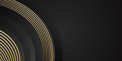Vector Black and Gold Design Templates Background 