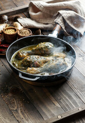 Palak Chicken or Chicken Saag, traditional indian or pakistani food