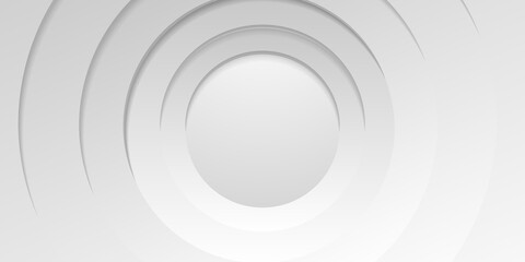 Obraz premium Grey white abstract circle ring abstract business background