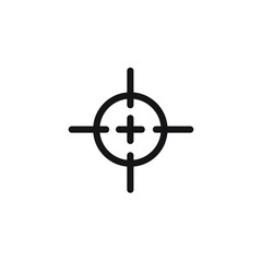 Target Scope Icon Vector Illustration