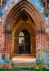 Fototapeta na wymiar Gate at Chorin Monastery, Brandenburg, Germany