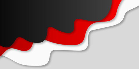 Black red abstract wave design background
