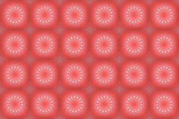 Red and white abstract backgroudn with round shape
