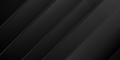 Black abstract background with diagonal stripe lines