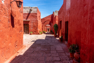 Fototapeta na wymiar Peru, in the city of Arequipa, Santa Catalina Monastery