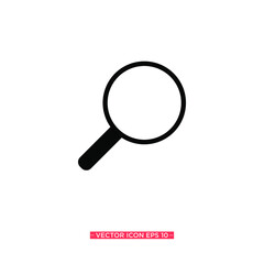 Magnifier Simple Icon Vector Illustration