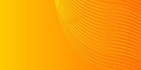 Abstract colorful orange curve line background