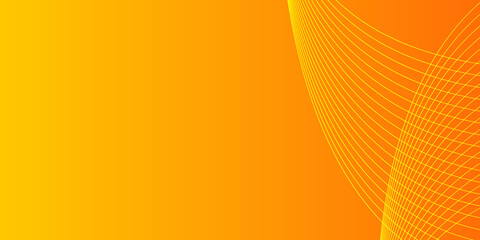 Abstract colorful orange curve line background