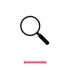 Magnifier Simple Icon Vector Illustration