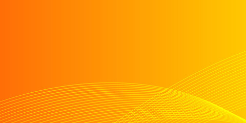 Hi-tech orange shapes abstract vector line background