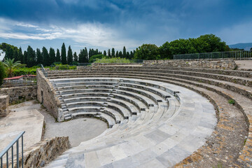 Fototapeta na wymiar Roman Odeon of Kos Town in Kos Island