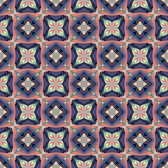 Geometric seamless pattern, abstract colorful background, fashion print, vector texture.