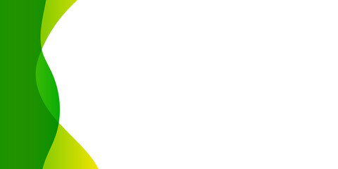 Simple green business corporate presentation background.  Flat wave green gradation. Wavy background