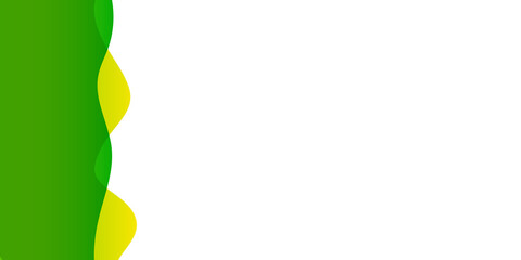 Simple green business corporate presentation background.  Flat wave green gradation. Wavy background